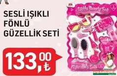 SESLİ IŞIKLI FÖNLÜ GÜZELLİK SETİ OYUNCAK
